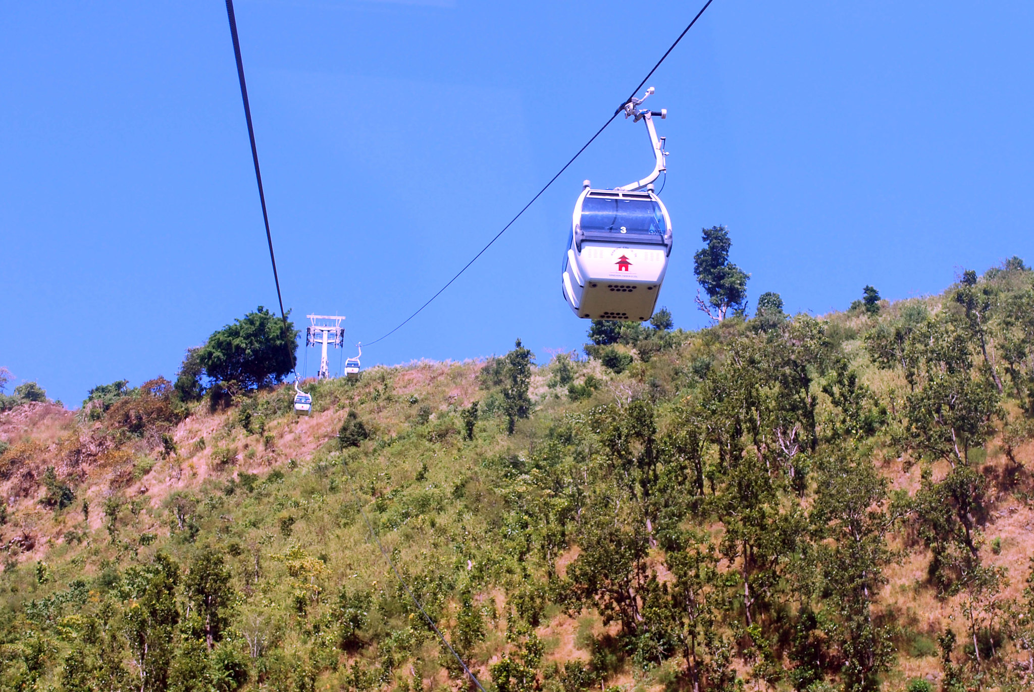 A cable car from Tumingtar, Chitwan, to Manakamana, Gorkha. 