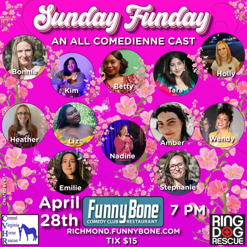 Sunday Funday All Women Comedy at Richmond Funy Bone 2024